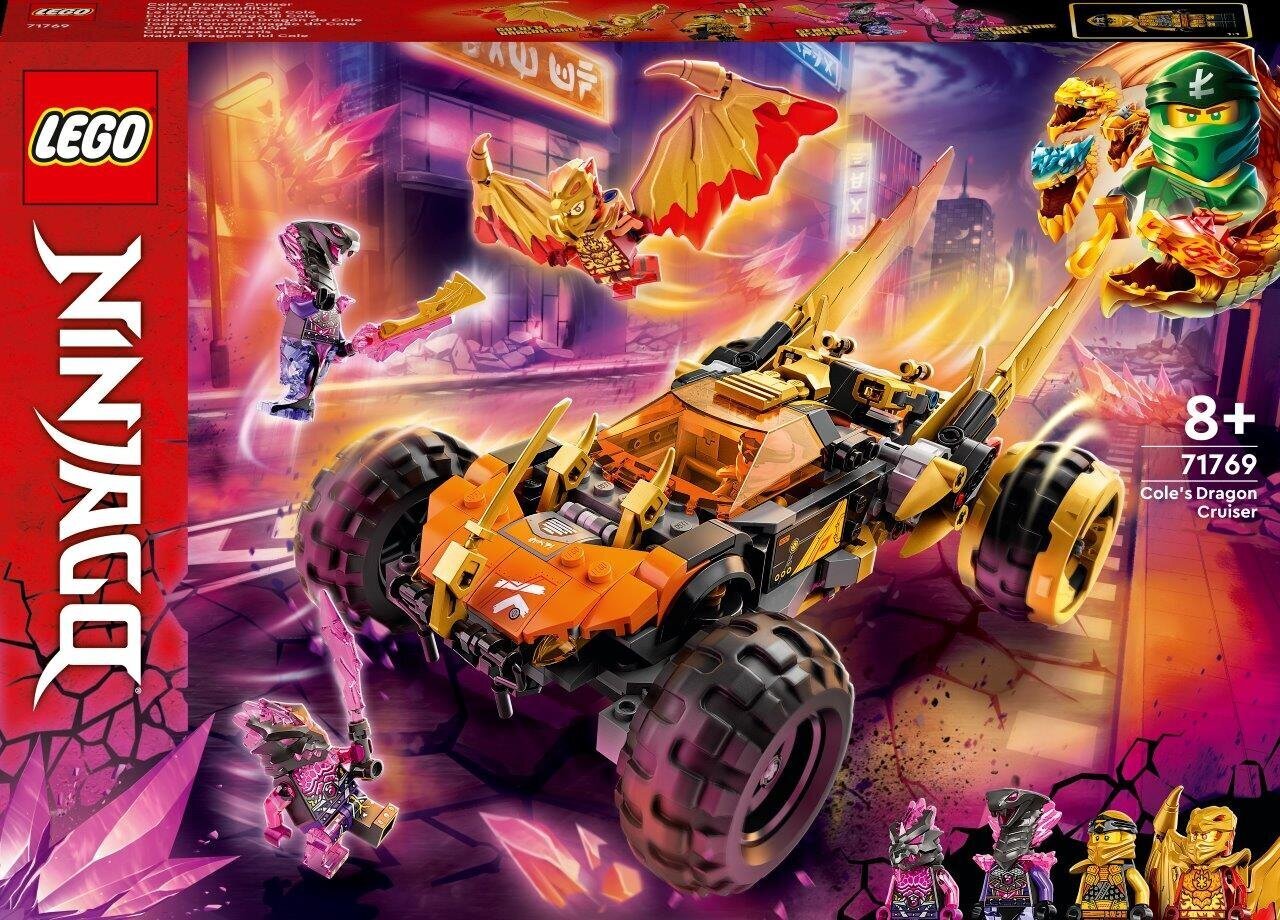 71769 LEGO® NINJAGO Cole drakono automobilis kaina ir informacija | Konstruktoriai ir kaladėlės | pigu.lt