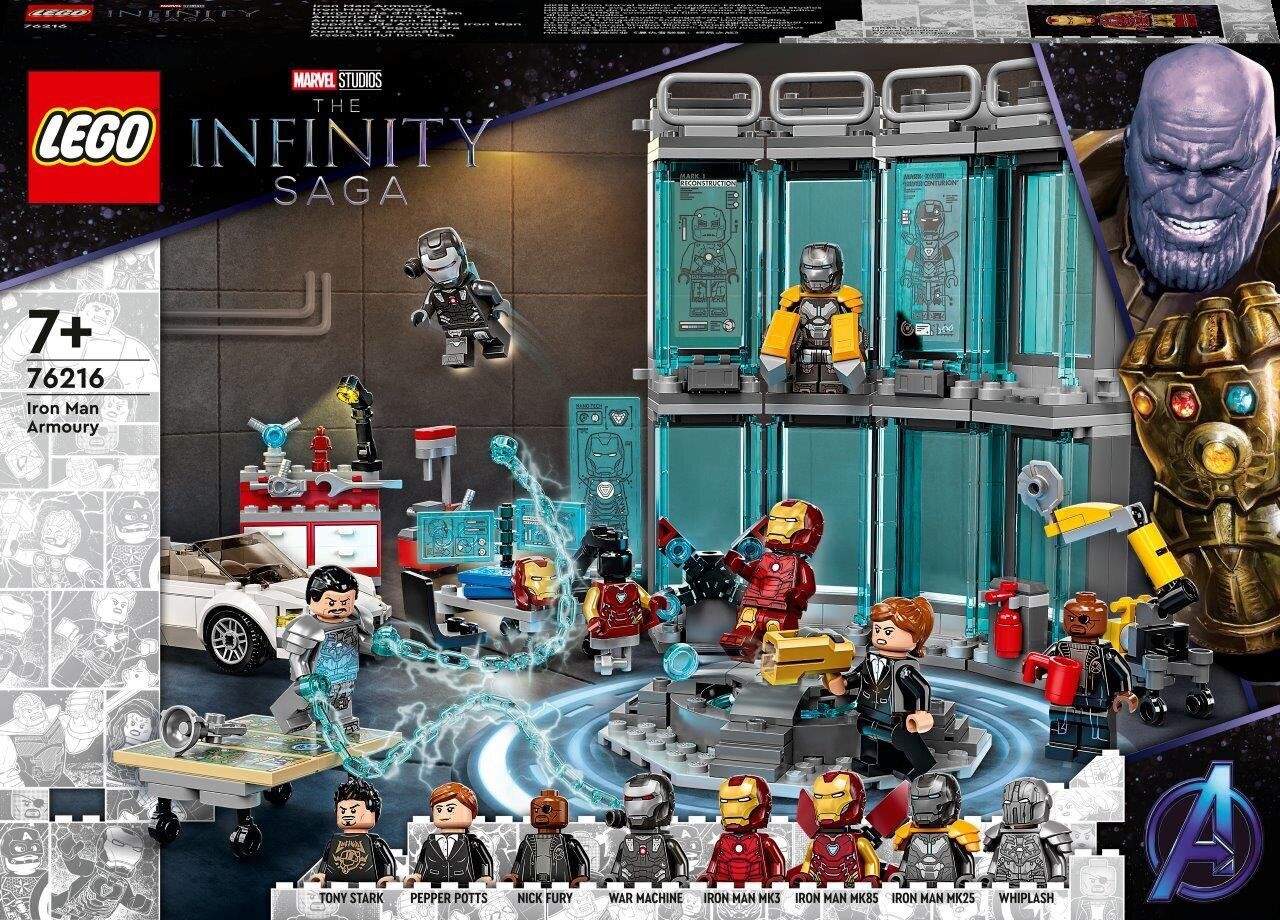 76216 LEGO® Super Heroes Marvel Avengers Арсенал Железного человека цена |  pigu.lt