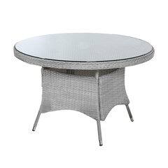 Стол ASCOT, D121xH75 см, серый цена и информация | Садовые столы, столики | pigu.lt