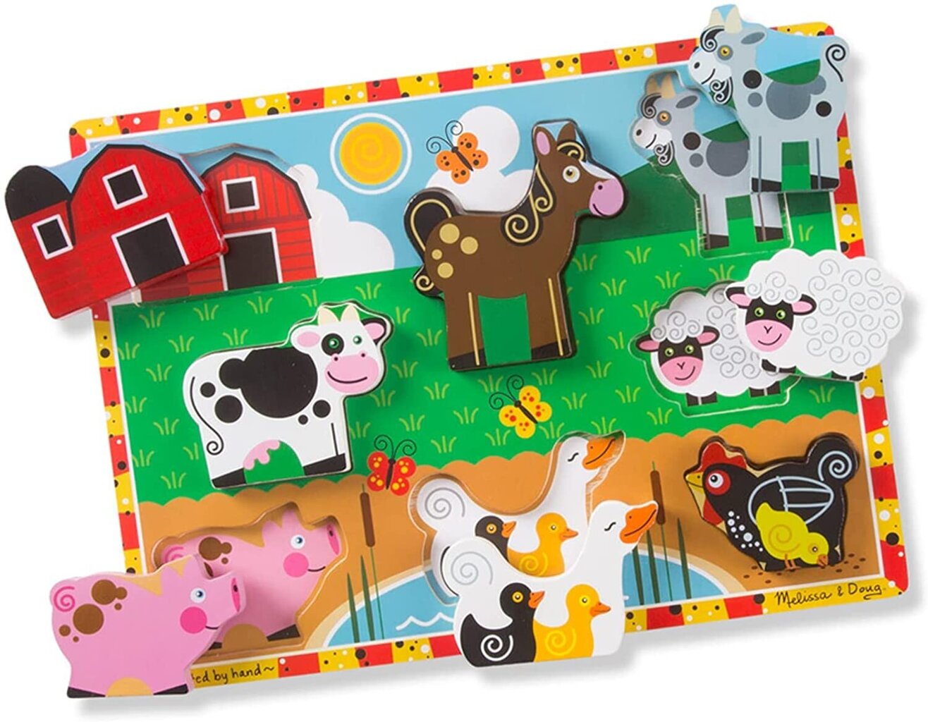 Dėlionė Ūkis Melissa & Doug цена и информация | Žaislai kūdikiams | pigu.lt