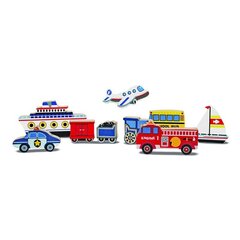 Dėlionė Transporto priemonės Melissa & Doug kaina ir informacija | Žaislai kūdikiams | pigu.lt