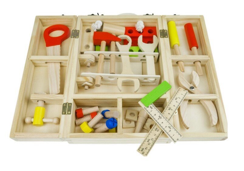 Medinis įrankių lagaminas kaina ir informacija | Žaislai berniukams | pigu.lt