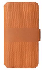 Krusell Leather Phone Wallet, skirtas Samsung Galaxy S22+, rudas kaina ir informacija | Telefonų dėklai | pigu.lt