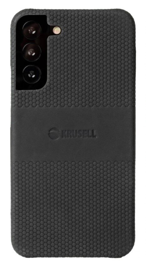 Krusell Leather Cover, skirtas Samsung Galaxy S22+, juodas kaina ir informacija | Telefono dėklai | pigu.lt