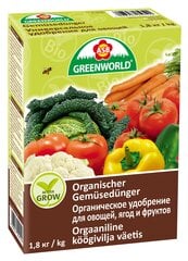 Organinės trąšos daržovėms, uogoms ir vaisiams 1,8kg kaina ir informacija | Birios trąšos | pigu.lt