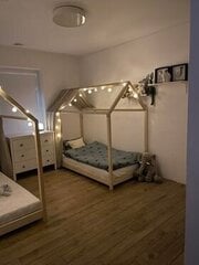 Vaikiška lova namelis SofiHouse R37, 180x80 cm, Nedažyta kaina ir informacija | Vaikiškos lovos | pigu.lt