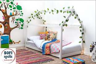 Vaikiška lova namelis SofiHouse R37, 180x90 cm, Balta kaina ir informacija | Vaikiškos lovos | pigu.lt