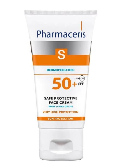 PHARMACERIS S, apsauginis kremas vaikams veidui, SPF50+, 50ml (nuo pirmos dienos) kaina ir informacija | Kremai nuo saulės | pigu.lt