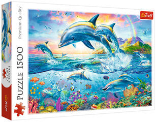 Dėlionė Trefl 464 delfinų šeima, 1500 d. kaina ir informacija | Dėlionės (puzzle) | pigu.lt