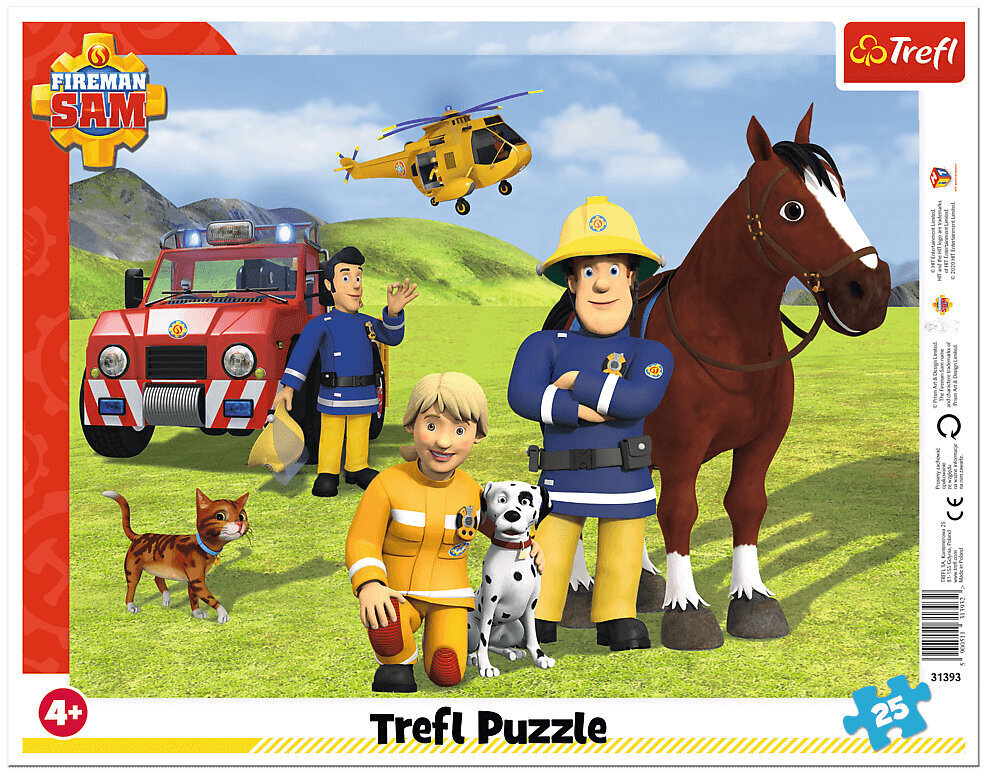 Dėlionė Trefl firemansam, 25 d. kaina ir informacija | Dėlionės (puzzle) | pigu.lt