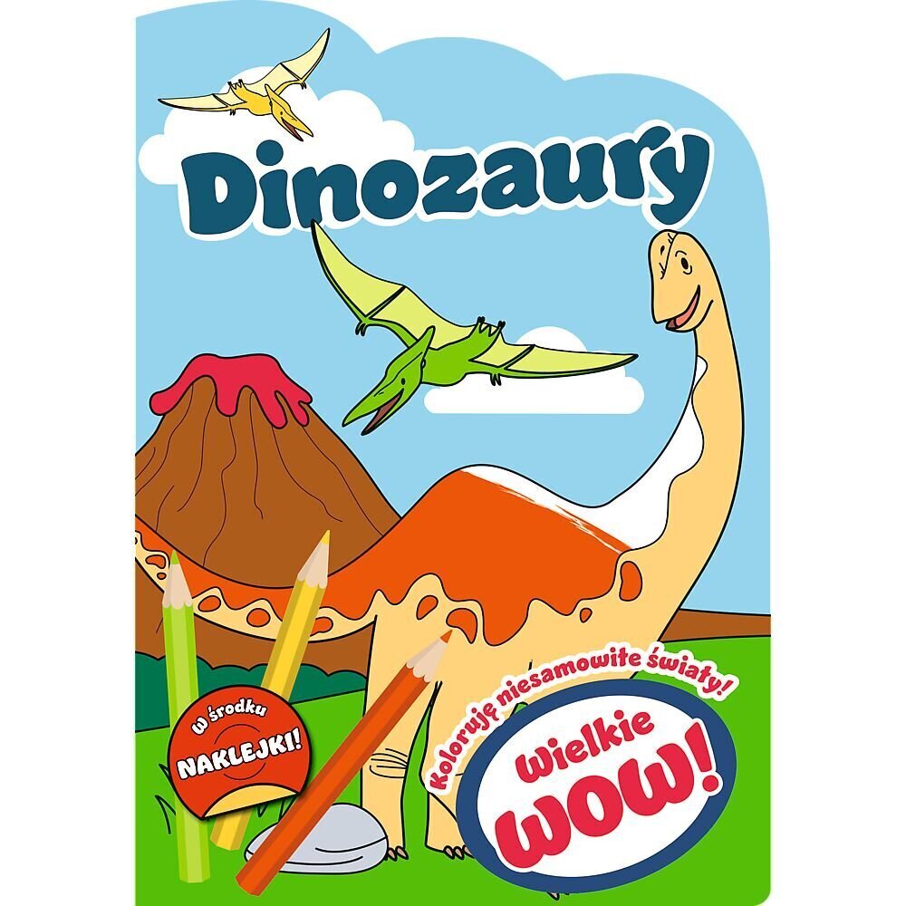 puiku wow! - dinozaurai kaina ir informacija | Spalvinimo knygelės | pigu.lt