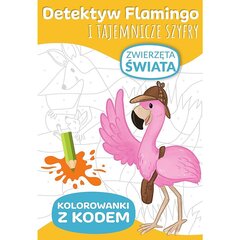 Knygelė detektyvas flamingas – pasaulio gyvūnai kaina ir informacija | Spalvinimo knygelės | pigu.lt