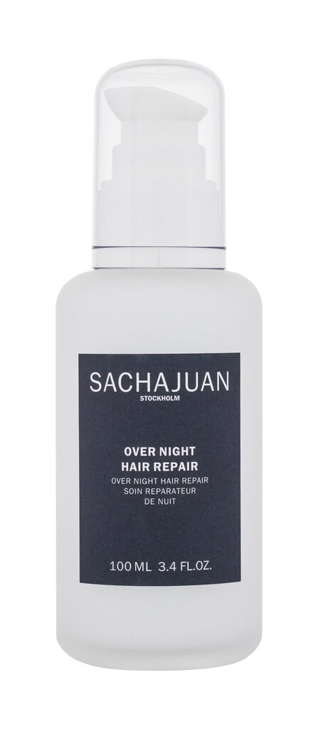 Serumas SachajuanOver Night Hair Repair, 100ml kaina ir informacija | Priemonės plaukų stiprinimui | pigu.lt