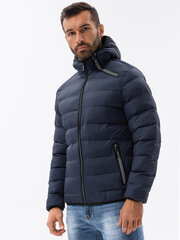Зимняя куртка мужчины стеганая Омбре C451 графит цена и информация | Мужские куртки | pigu.lt