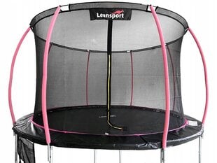 Batutas Lean Sport Max 426 cm, juodas/rožinis kaina ir informacija | Batutai | pigu.lt