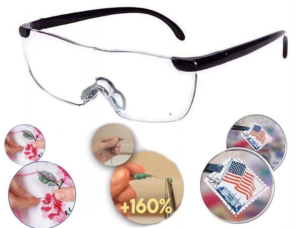 Didinamieji akiniai, 160% priartinimas kaina ir informacija | Kanceliarinės prekės | pigu.lt