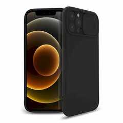 Fusion Camera Protect silikoninis dėklas skirtas Samsung A325 Galaxy A32 4G, juodas kaina ir informacija | Telefono dėklai | pigu.lt