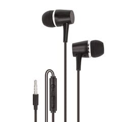 Setty wired earphones black kaina ir informacija | Setty Kompiuterinė technika | pigu.lt