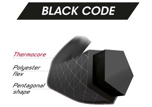 Струны для теннисных ракеток Tecnifibre BLACK CODE 200 м, 1,28 мм, черные цена и информация | Товары для большого тенниса | pigu.lt