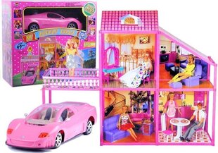 Didelis lėlių namas su automobiliu kaina ir informacija | Žaislai mergaitėms | pigu.lt