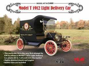 Klijuojamas Modelis ICM 24008 Model T 1912 Light Delivery Car 1/24 kaina ir informacija | Klijuojami modeliai | pigu.lt