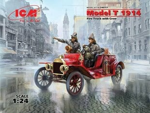 Klijuojamas Modelis ICM 24017 Model T 1914 Fire Truck with Crew 1/24 kaina ir informacija | Klijuojami modeliai | pigu.lt