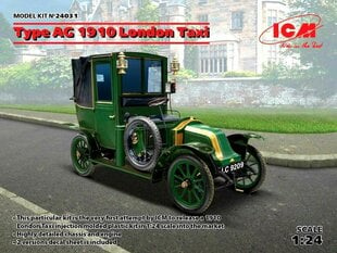 Klijuojamas Modelis ICM 24031 Type AG 1910 London Taxi 1/24 kaina ir informacija | Klijuojami modeliai | pigu.lt