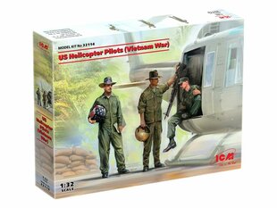 Сборная модель ICM 32114 US Helicopter Pilots (Vietnam War) 1/32 цена и информация | Склеиваемые модели | pigu.lt