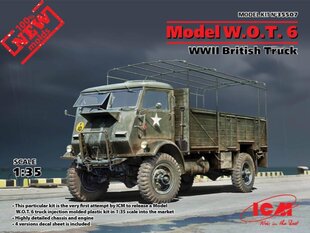 Klijuojamas Modelis ICM 35507 Model W.O.T. 6, WWII British Truck 1/35 kaina ir informacija | Klijuojami modeliai | pigu.lt