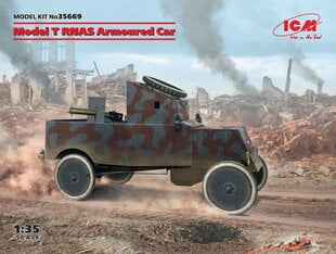 Klijuojamas Modelis ICM 35669 Model T RNAS Armoured Car 1/35 kaina ir informacija | Klijuojami modeliai | pigu.lt