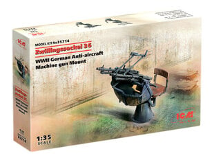 Klijuojamas Modelis ICM 35714 Zwillingssockel 36, WWII German Anti-aircraft Machihe gun Mount 1/35 kaina ir informacija | Klijuojami modeliai | pigu.lt