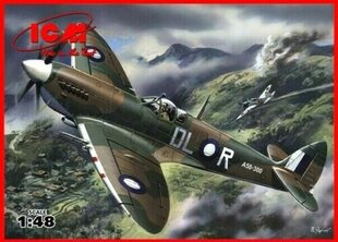 Сборная модель ICM 48067 Spitfire Mk.VIII, WWII British Fighter 1/48 цена и информация | Склеиваемые модели | pigu.lt