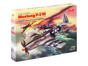 Klijuojamas Modelis ICM 48154 Mustang P-51K, WWII American Fighter 1/48 kaina ir informacija | Klijuojami modeliai | pigu.lt