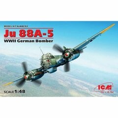 Klijuojamas Modelis ICM 48232 Ju 88A-5, WWII German Bomber 1/48 kaina ir informacija | Klijuojami modeliai | pigu.lt