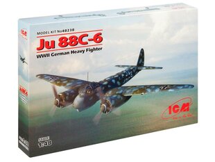 Klijuojamas Modelis ICM 48238 Ju 88С-6, WWII German Heavy Fighter 1/48 kaina ir informacija | Klijuojami modeliai | pigu.lt