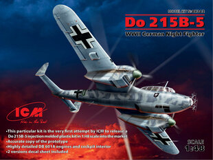 Klijuojamas Modelis ICM 48242 Do 215 B-5, WWII German Night Fighter 1/48 kaina ir informacija | Klijuojami modeliai | pigu.lt