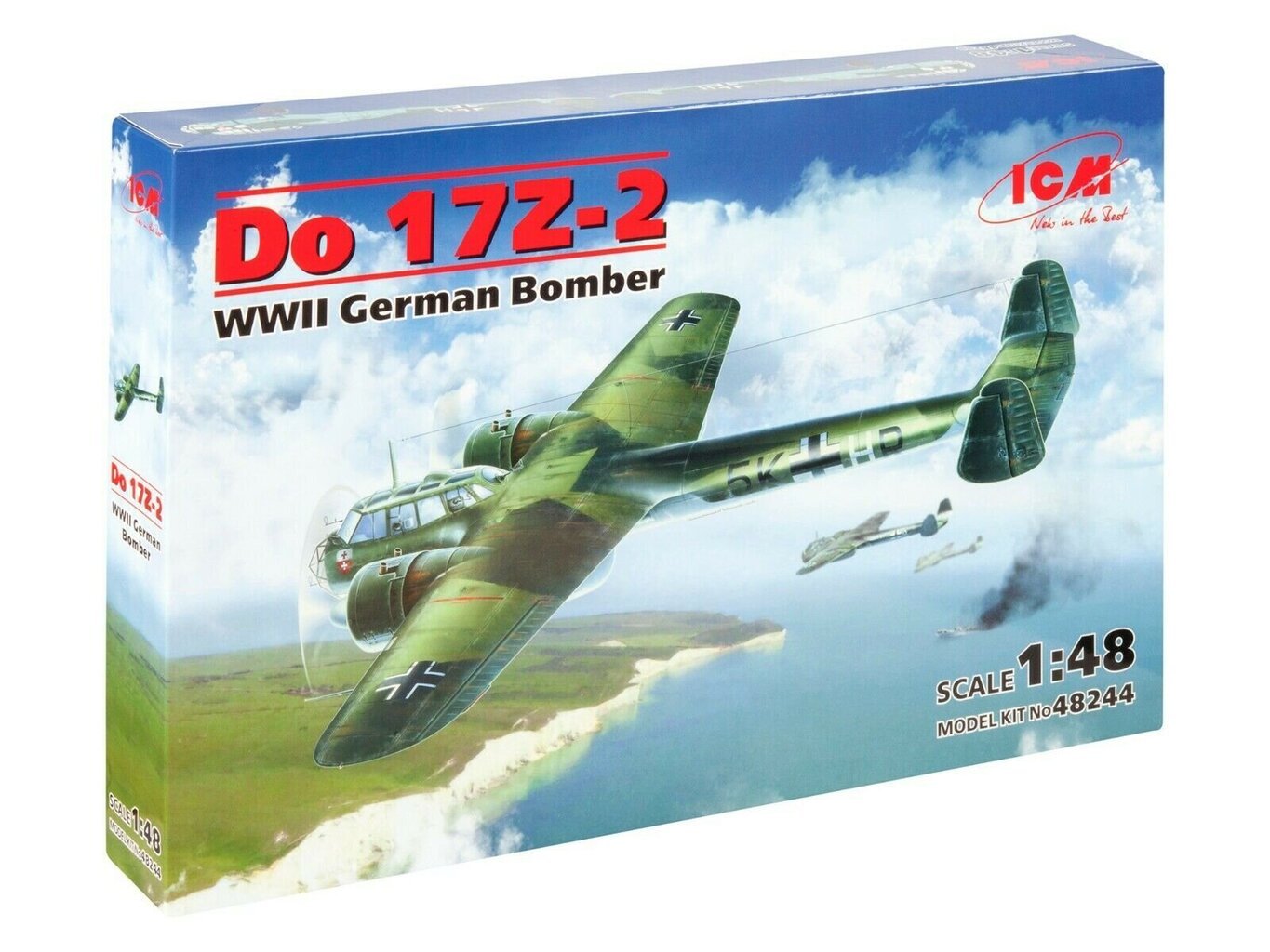 Klijuojamas Modelis ICM 48244 Do 17Z-2, WWII German Bomber 1/48 kaina ir informacija | Klijuojami modeliai | pigu.lt