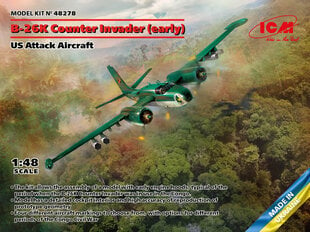 Сборная модель ICM 48278 B-26K Counter Invader (early), US Attack Aircraft 1/48 цена и информация | Склеиваемые модели | pigu.lt