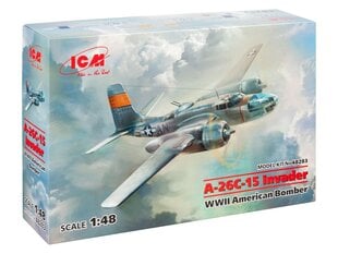 Klijuojamas Modelis ICM 48283 A-26С-15 Invader, WWII American Bomber 1/48 kaina ir informacija | Klijuojami modeliai | pigu.lt