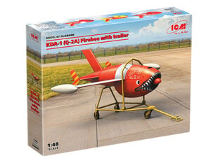 Сборная модель ICM 48400 KDA-1 (Q-2A) Firebee with trailer (1 airplane and trailer) 1/48 цена и информация | Склеиваемые модели | pigu.lt