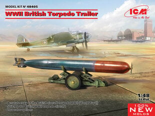 Klijuojamas Modelis ICM 48405 WWII British Torpedo Trailer 1/48 kaina ir informacija | Klijuojami modeliai | pigu.lt