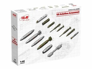 Klijuojamas Modelis ICM 48406 US Aviation Armament 1/48 kaina ir informacija | Klijuojami modeliai | pigu.lt