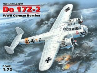 Сборная модель ICM 72304 Do 17Z-2, WWII German Bomber 1/72 цена и информация | Склеиваемые модели | pigu.lt