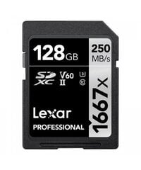 Lexar SDHC/SDXC 128GB цена и информация | Lexar Мобильные телефоны, Фото и Видео | pigu.lt