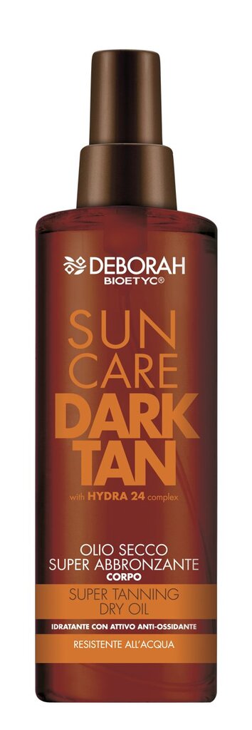 Įdegį skatinantis purškiamas aliejus Deborah Bioetyc Dark Tan 250 ml цена и информация | Kremai nuo saulės | pigu.lt