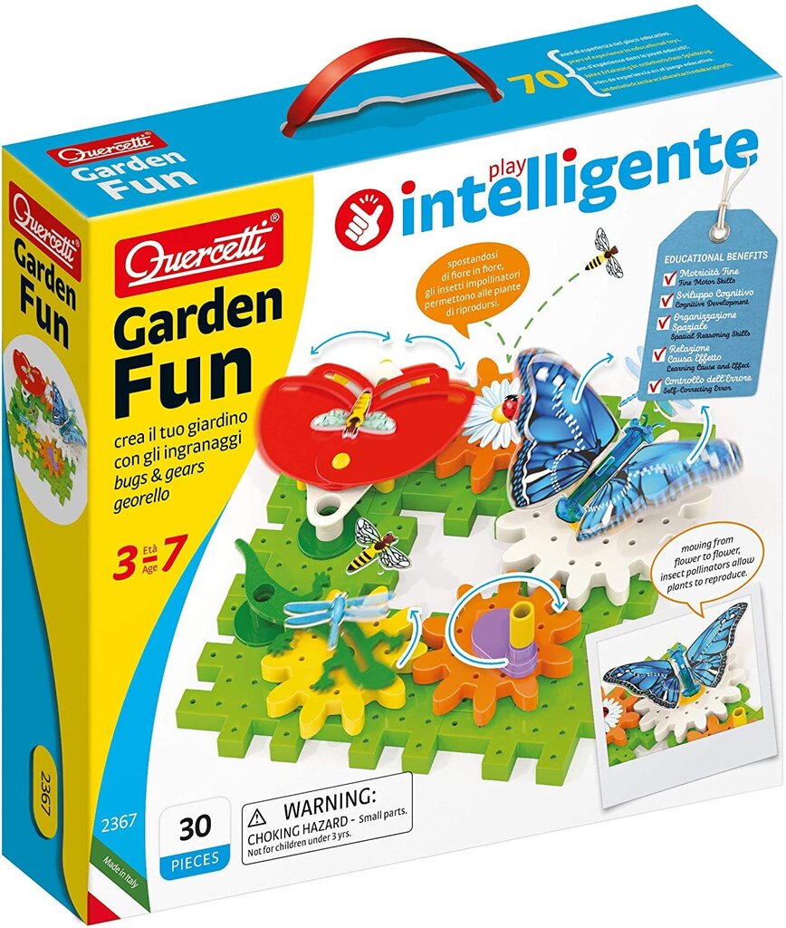 Quercetti Garden Fun Bugs, 2367 Li цена и информация | Konstruktoriai ir kaladėlės | pigu.lt