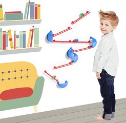 Quercetti Рельсовая система с шариком Skyrail Wall, 6670 Li цена и информация | Развивающие игрушки | pigu.lt