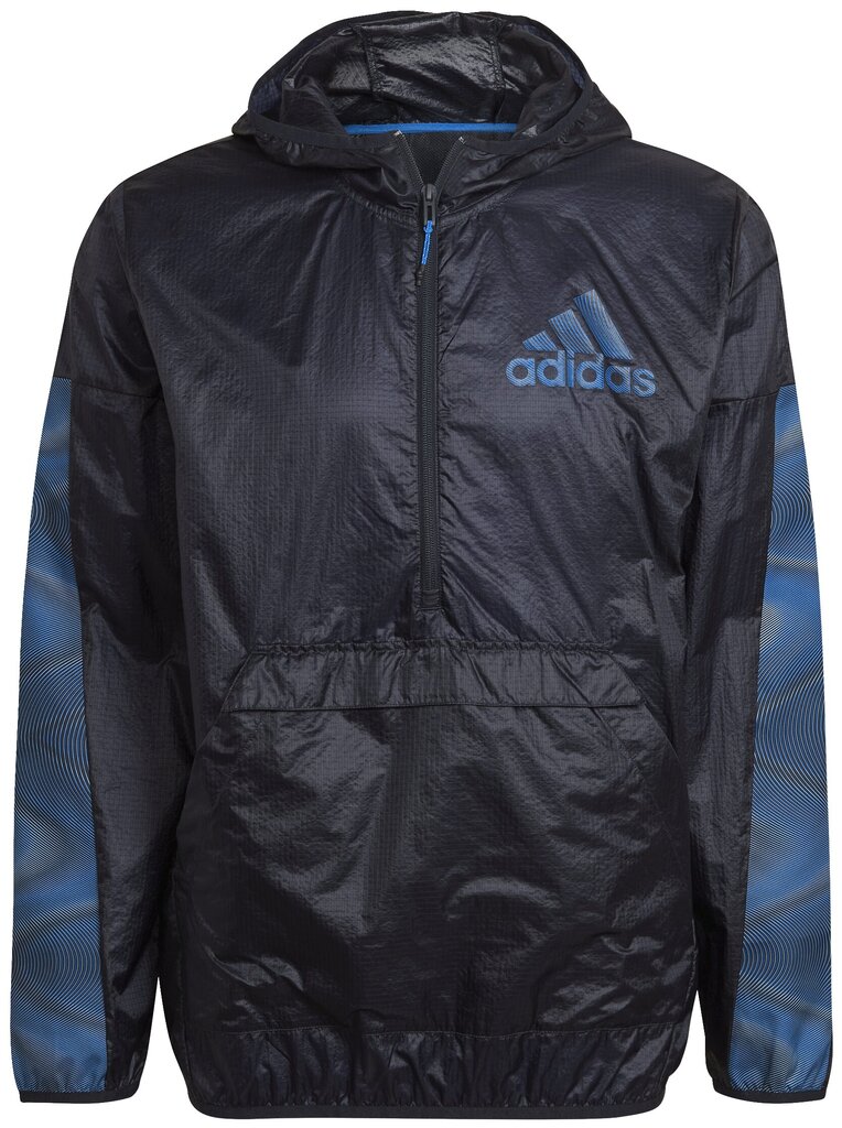 Striukė vyrams Adidas Season Wb Blue Black HD4335 HD4335/XL, juoda kaina ir informacija | Vyriškos striukės | pigu.lt