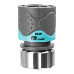 Žarnos jungtis ABS/ALU 1/2" Stop-system цена и информация | Механические инструменты | pigu.lt