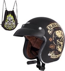 Moto šalmas W-TEC V541 Black Heart - White L(59-60) XXL (63-64) цена и информация | Шлемы для мотоциклистов | pigu.lt